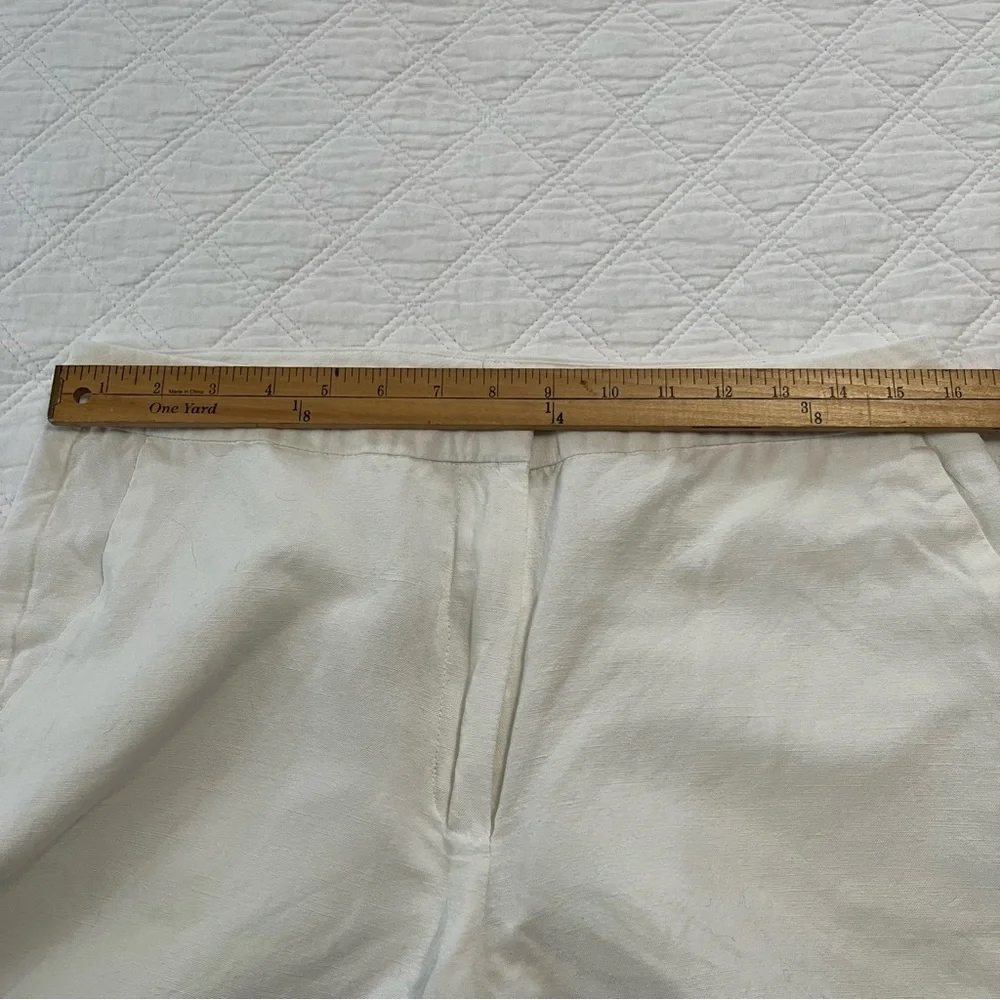 Covington petite wide leg linen pants 12p